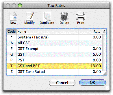 tax codes gst only if modify user note system there cognito manual nz